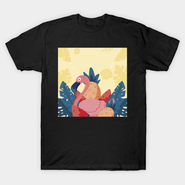 Flamingo T-Shirt by RedGraph